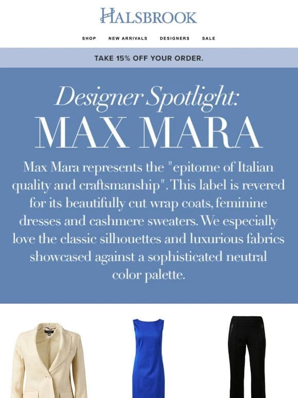 Discover The Best Of: Max Mara