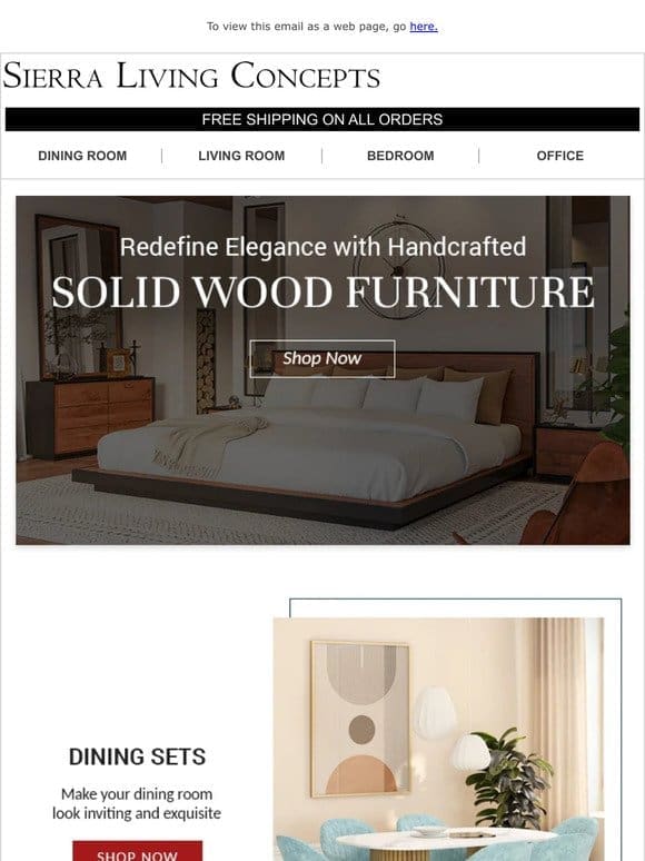 Discover Timeless Elegance: Handcrafted Solid Wood Furniture