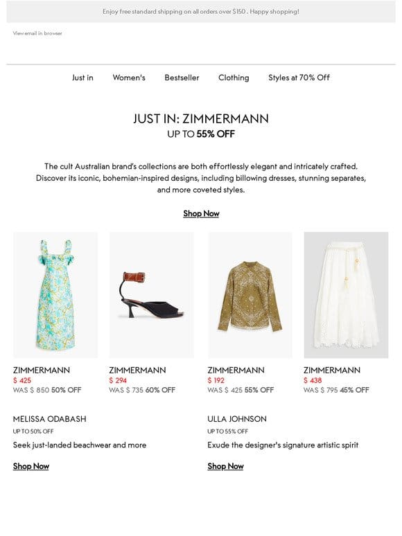 Discover Zimmermann at up to 55% off