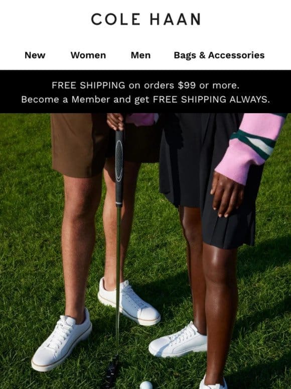 Discover a new course-to-street golf shoe