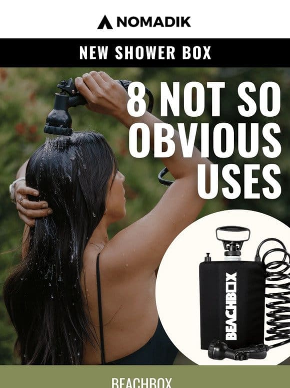Discover ways to use your portable shower