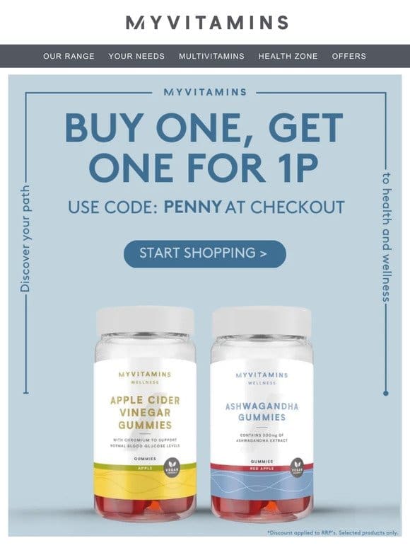 Dive into our penny sale for your wellness faves