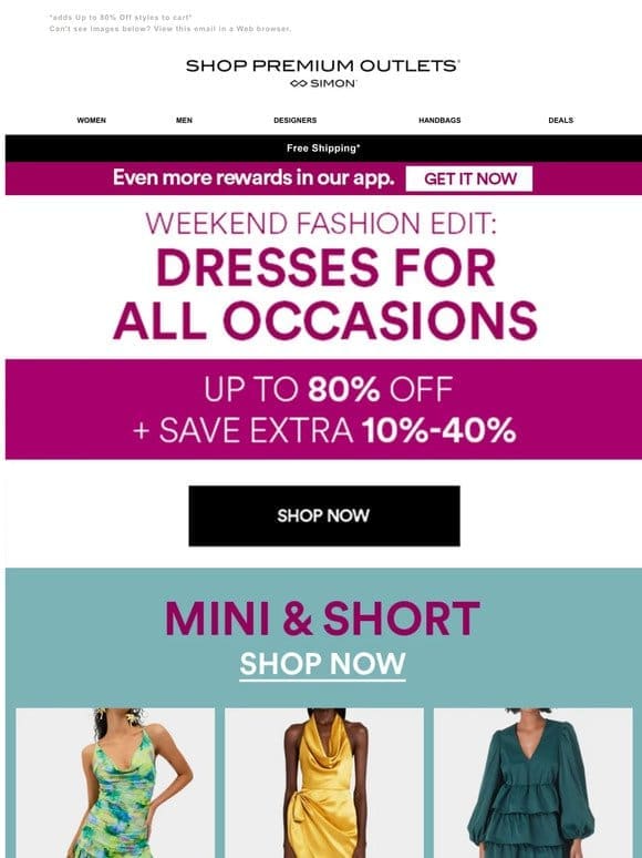 Do not miss this dress sale