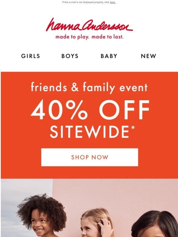 Don’t Miss 40% Off Sitewide…