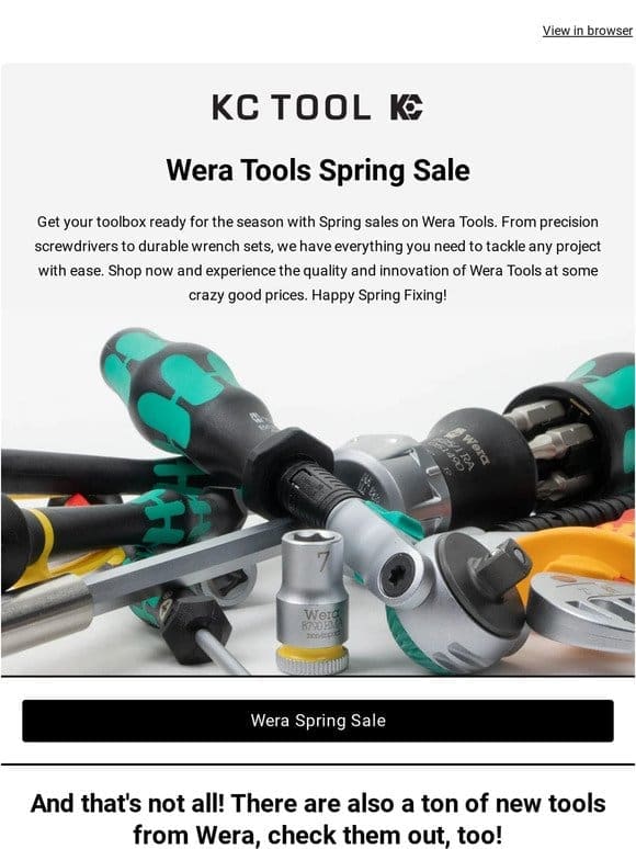 Don’t Miss Out: Get Your Hands on Discounted Wera Tools at KC Tool!