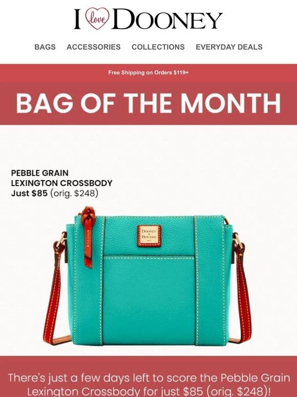 Don’t Miss the Bag of the Month: The Pebble Grain Lexington!