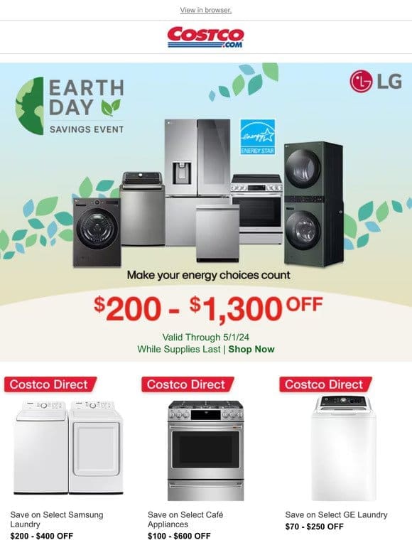 Don’t Wait – Update! Shop Deals on Appliances， Furniture， Electronics and MORE!