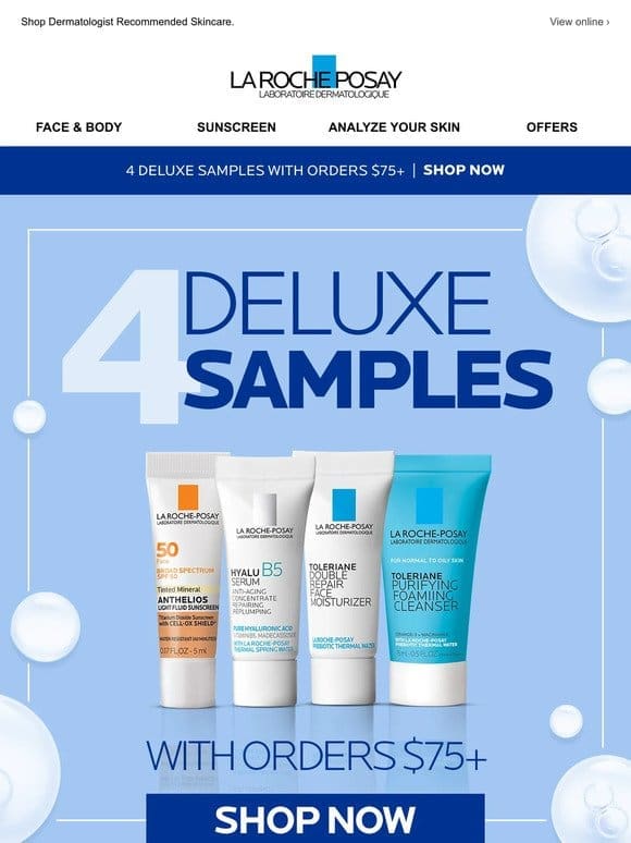 Don’t miss out on free skincare!