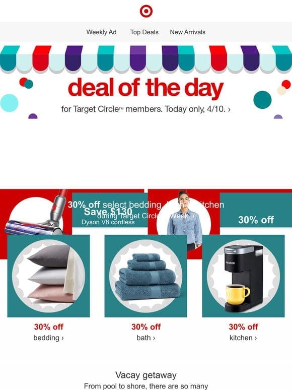 Don’t miss the Deal of the Day during Target Circle Week.