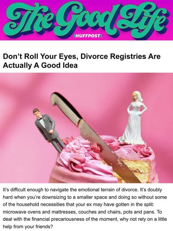 Don’t roll your eyes， divorce registries are actually a good idea
