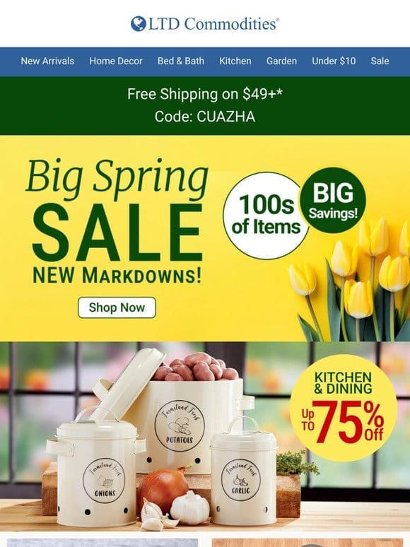 Doorbusters | New Markdowns | Free Shipping