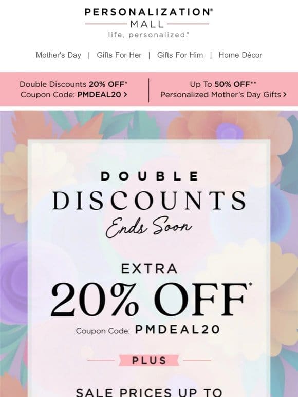 Double Discounts Ends Soon