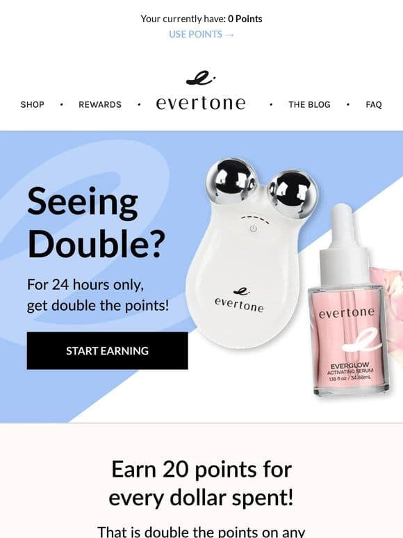 Double Trouble: 2x Points for 24 Hours