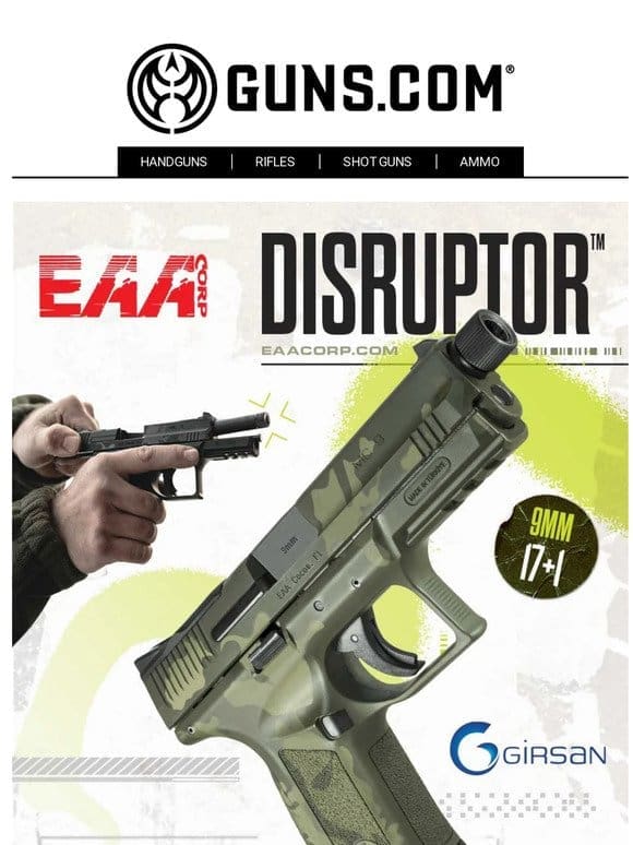 EAACorp MC9 Disruptor: The Ultimate Handgun To Disrupt The Market In 2024!