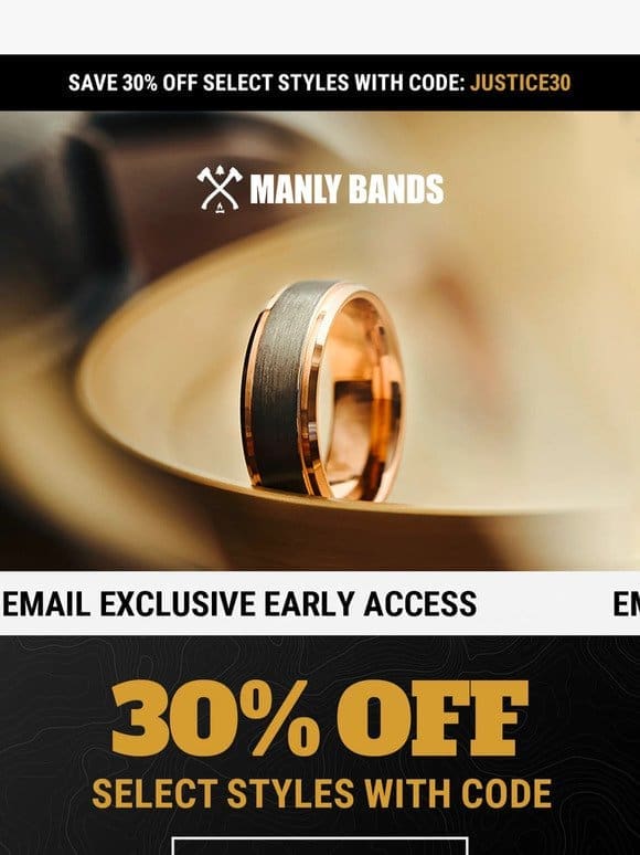 EARLY ACCESS: 30% off Select Styles