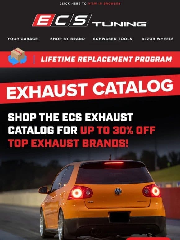 ECS Exhaust Catalog Up To 30% off!
