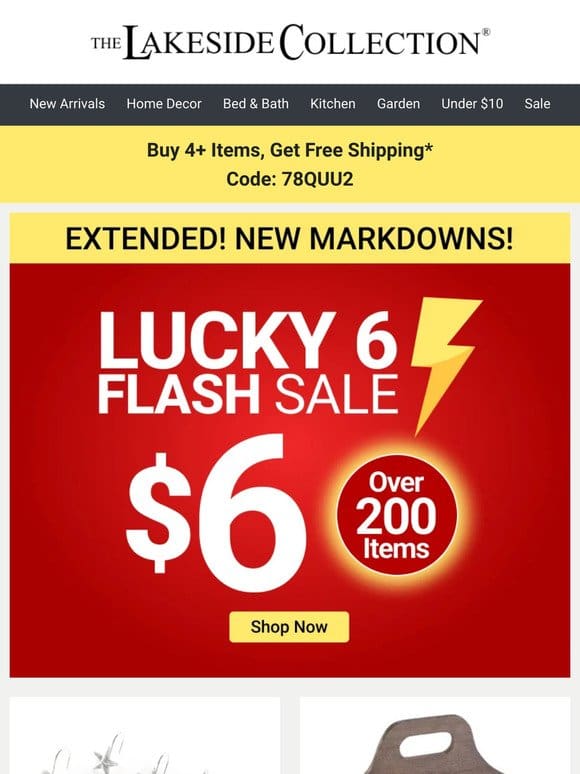 ENDING SOON: $6 Flash Sale