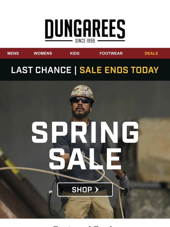 ENDING TODAY: Say Goodbye to the Spring Sale