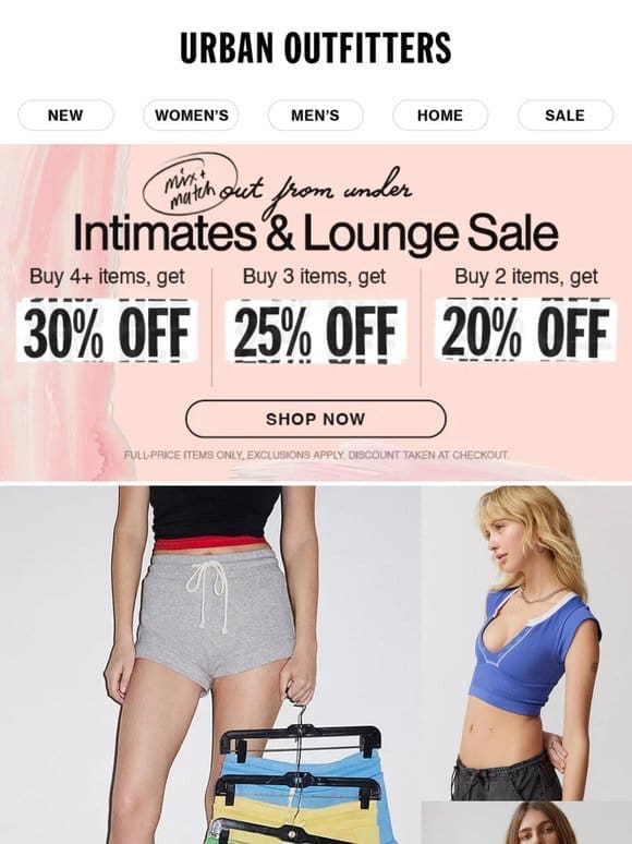 ENDS TODAY · Intimates & Lounge Sale