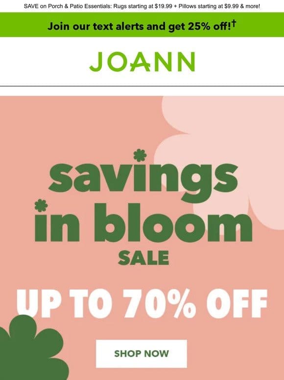ENTIRE STOCK Spring up to 60% off!