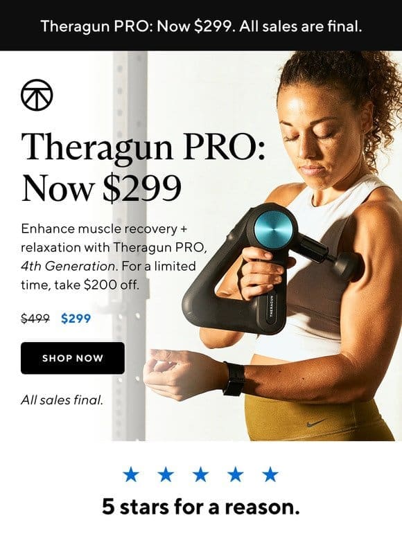 EXTENDED: Save $200 on Theragun PRO