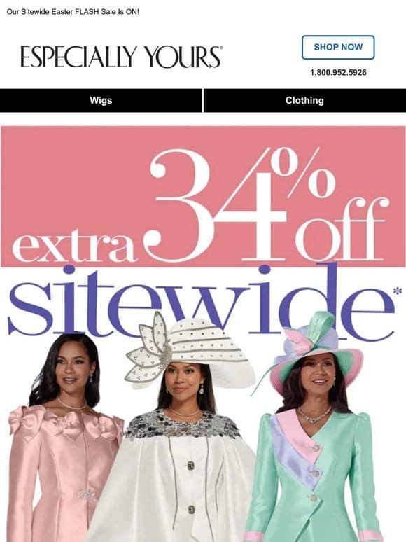 EXTRA 34% Off Easter Finery