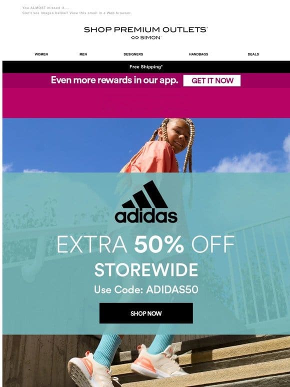 EXXXTENDED: adidas extra 50% off