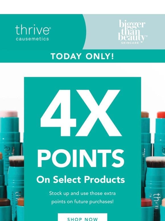 Earn 4x Points On New Products! ✨