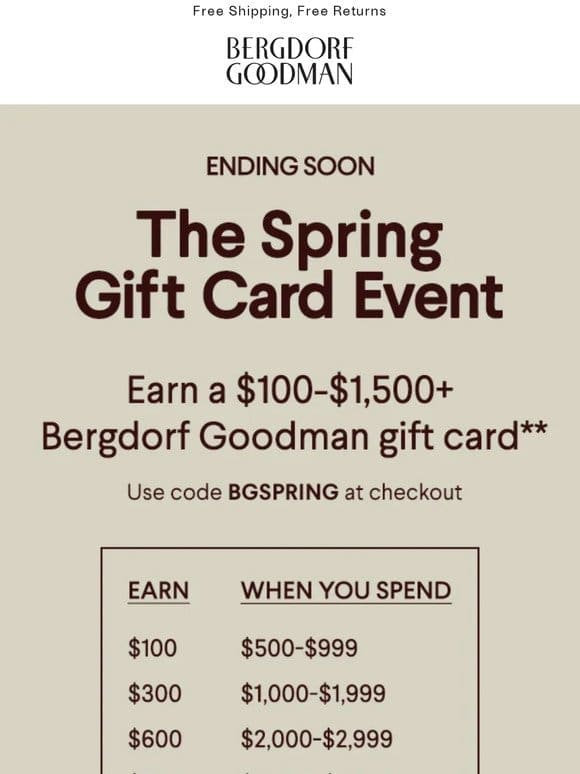 Earn Up To A $1，500 Gift Card
