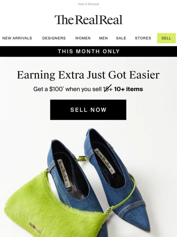Earning an extra $100 just got easier
