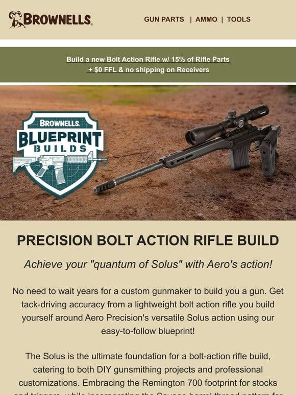 Easily build Caleb’s Bolt Action Build!