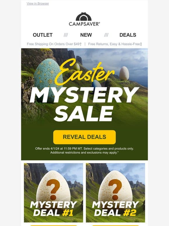 Easter Mystery Deals Inside!