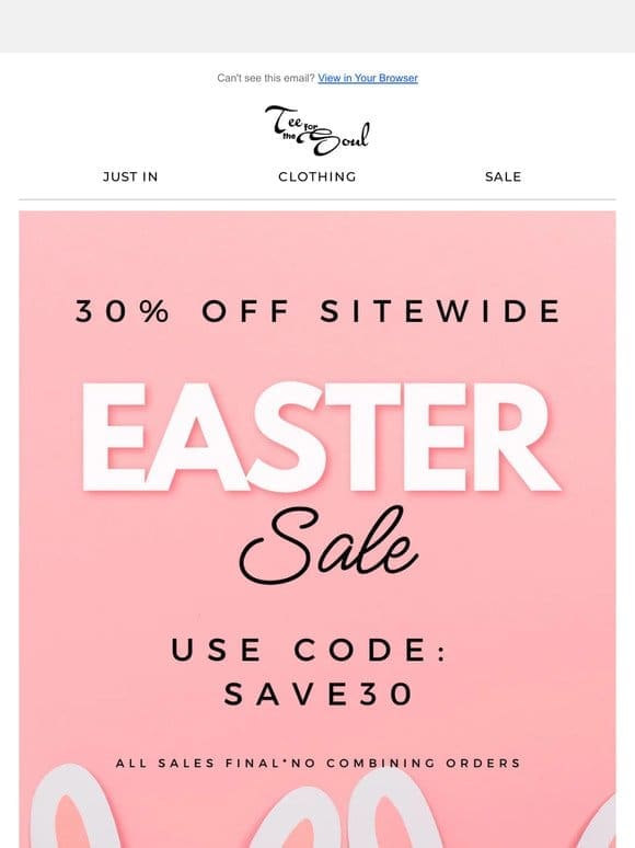 Easter Sale Ends TONIGHT ⌛️❤️