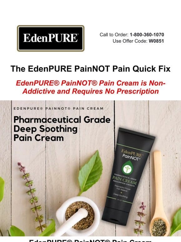 EdenPURE’s BEST for aches and pains