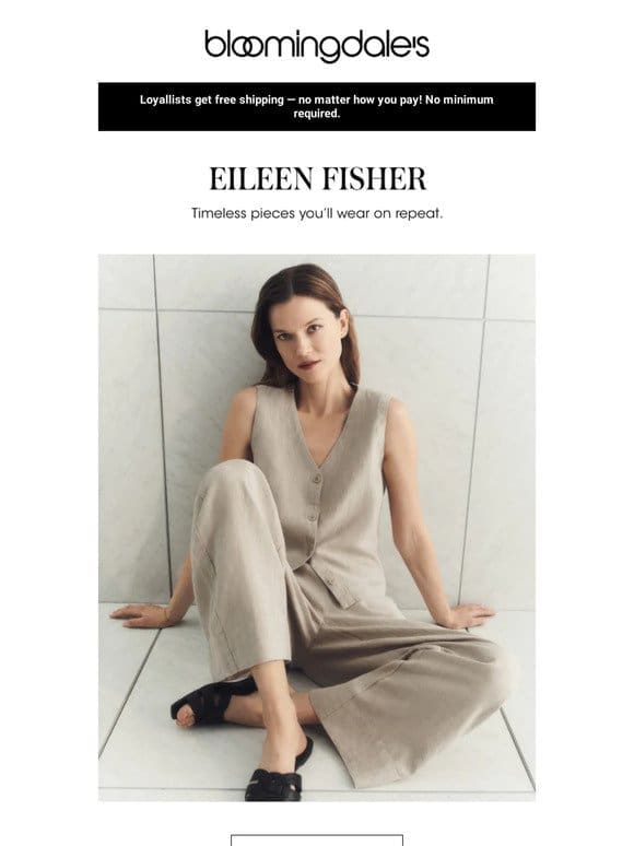 Eileen Fisher: The shapes of the season