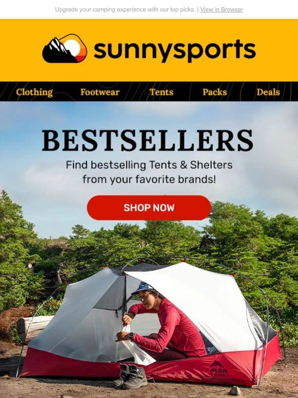 Elevate Your Outdoor Adventures with Bestselling Tents & Shelters!