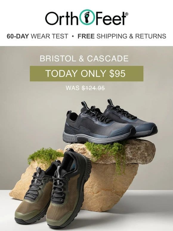 Email Exclusive: $30 off Bristol & Cascade sneakers