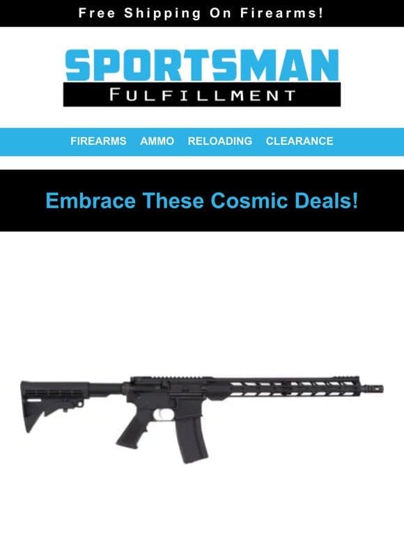 Embrace These Cosmic Deals! Anderson， Ruger， Springfield & More!