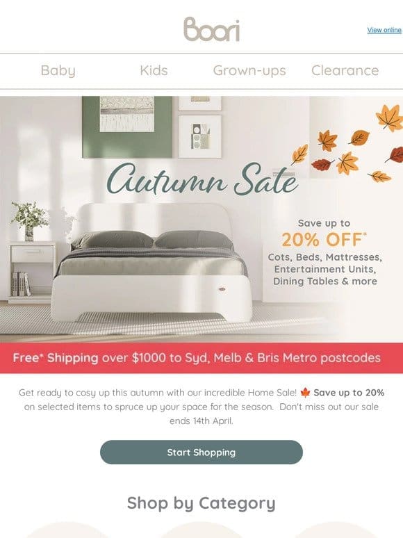 Embrace the Season: Up to 20% Off in Our Autumn Home Sale!