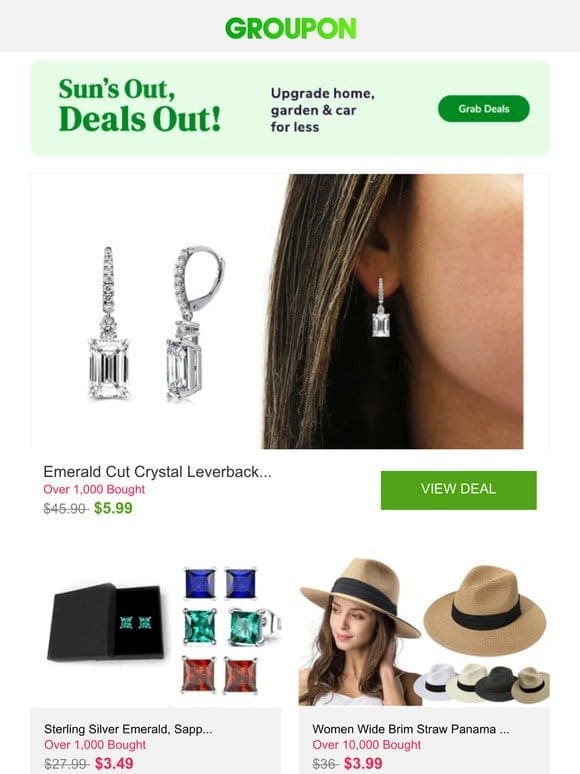 Emerald Cut Crystal Leverback Back Earrings Made With Crystals From Swarovski and More