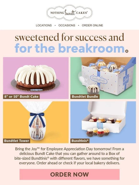 Employee Appreciation Day is Tomorrow， 3/1!