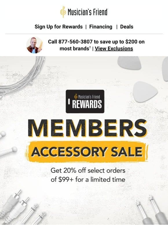 Ending soon: Members Accessory Sale