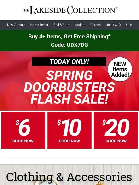Ends Soon! Doorbuster Flash Sale
