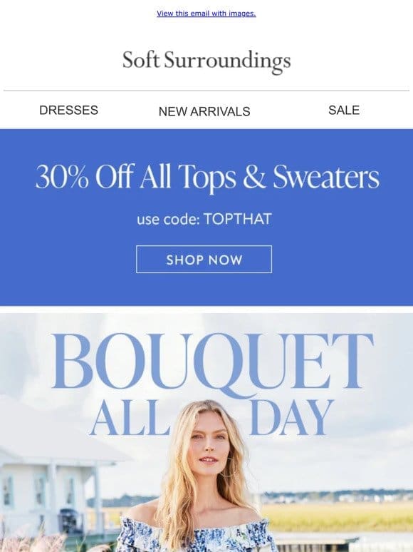 Ends TONIGHT: 30% Off Tops & Sweaters.