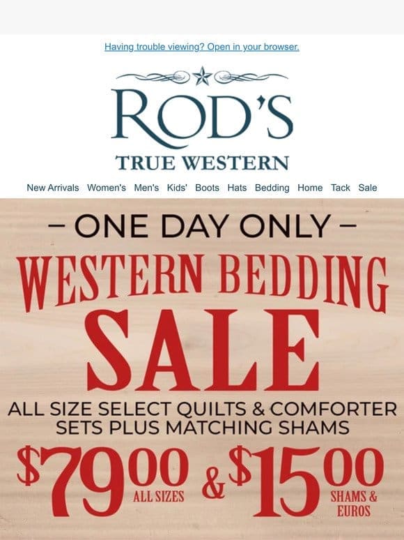 Ends TONIGHT! All Sizes Select Quilts & Comforter Sets $79 and matching shams $15