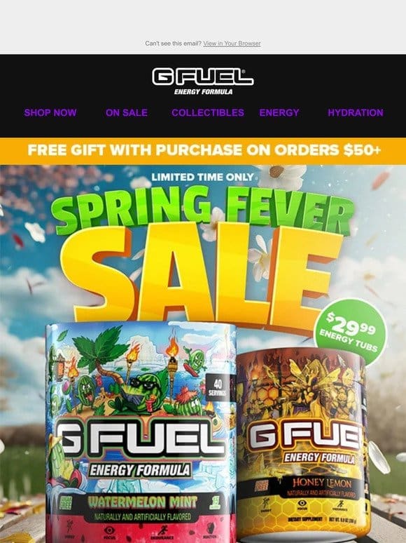 Energize Your Spring with G FUEL