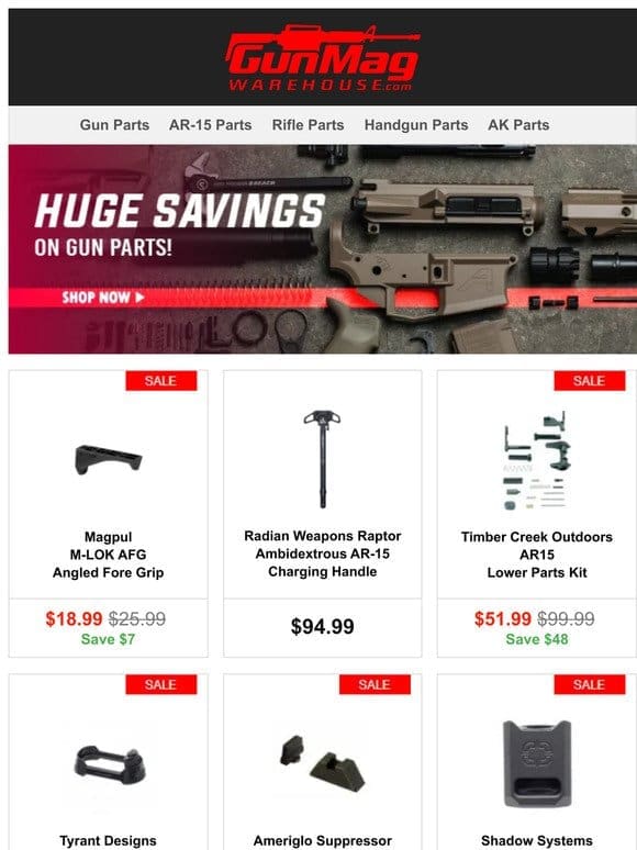 Enhance Your Firearm with These Deals| Magpul M-LOK AFG for $19