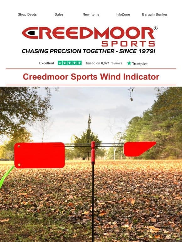 Enhance Your Precision and Accuracy with the Creedmoor Sports Wind Indicator!
