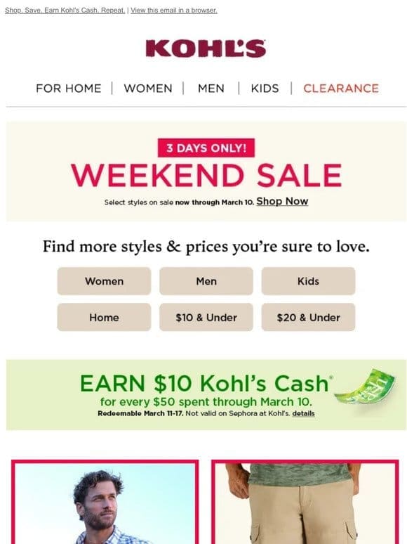 Enjoy Weekend Sale savings & get MORE  ️for LESS