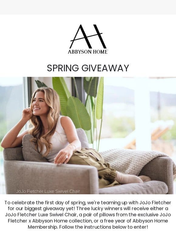 Enter to WIN our Spring Giveaway